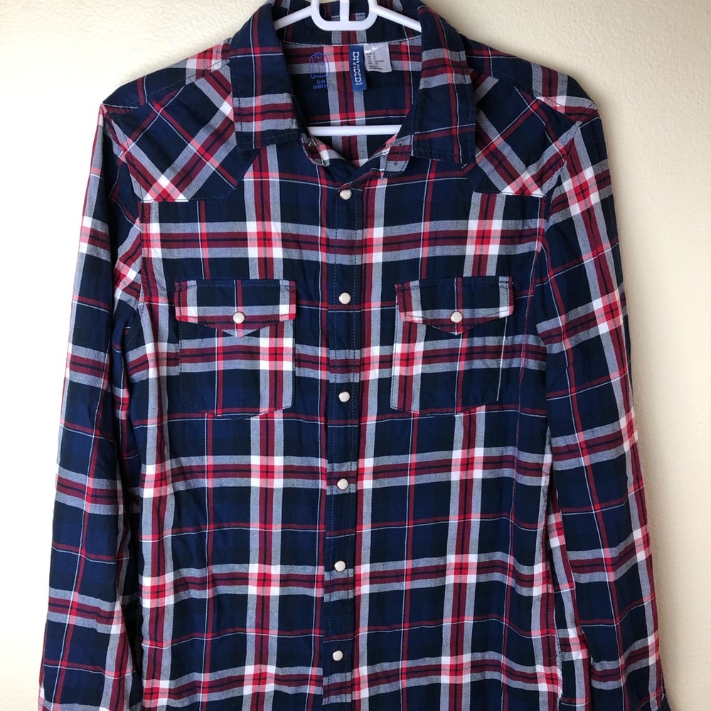 NWOT H&M Plaid Button Down
